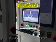 Vòng bi mềm Trục chính cơ tốc độ cao, Máy cân bằng trục chính điện